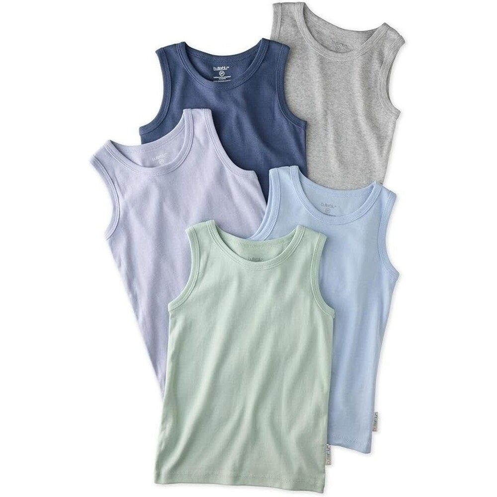5-Pack Butterblu Malone Toddler Tank Top Size 12-Months Frost Undershirts Cotton